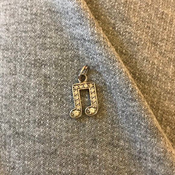 Crystal Music Note Pendant - Picture 2 of 3